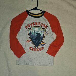 Garanimals Adventure Seeker Long Sleeve Tee - Red and Gray